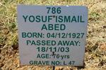 ABED Yosuf Ismail 1927-2003