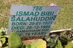 SALAHUDDIN Ismad Bibi 1923-1999