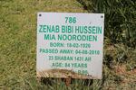 NOORODIEN Zenab Bibi Hussein Mia 1926-2010
