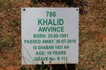 AWVINCE Khalid 1991-2010