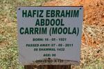 CARRIM Hafiz Ebrahim Abdool 1921-2011