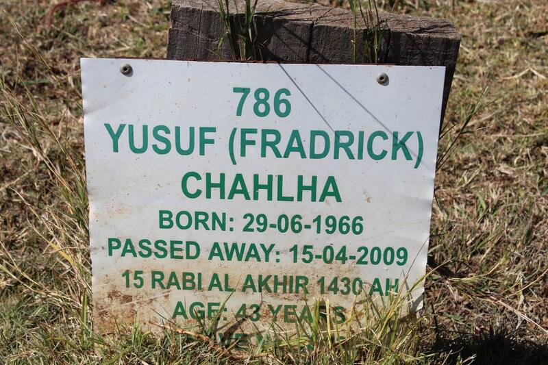 CHAHLHA Yusuf 1966-2009