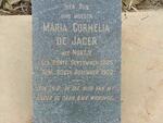 JAGER Maria Cornelia, de nee NORTJE 1865 -1902
