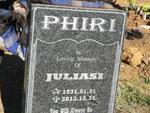 PHIRI Juliasi 1931-2013