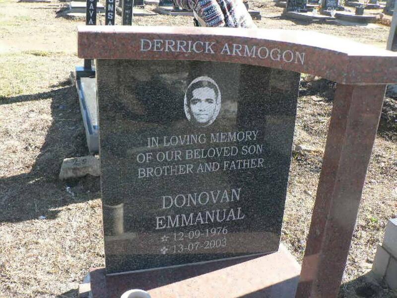 ARMOGON Donovan Emmanual 1976-2003