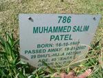 PATEL Muhammed Salim 1962-2007