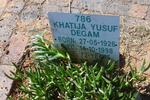 DEGAM Khatija Yusuf 1926-1998