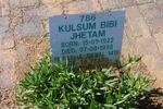 JHETAM Kulsum Bibi 1922-1998