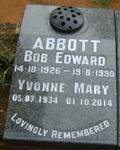 ABBOTT Bob Edward 1926-1990 & Yvonne Mary 1934-2014
