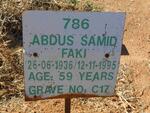 FAKI Abdus Samid 1936-1995