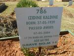 KALDINE Izidine 1939-2004