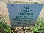 ABDOOLA Akbar 1954-2008
