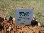 PATEL Ayesha 1927-2012