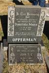 OPPERMAN John T.C. 1917-1989 & Dorothea Maria 1918-1981