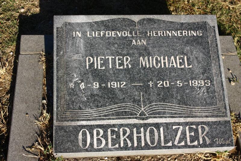 OBERHOLZER Pieter Michael 1912-1993