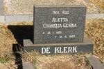 KLERK Aletta Cornelia Gesina, de 1901-1982