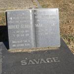 SAVAGE Robert George 1915-1991 & Mary Hannah 1919-199?