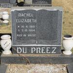 PREEZ Rachel Elizabeth 1919-1984