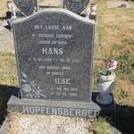 HOPFENSBERGER Hans 1926-1003 & Ilse 1928-2005