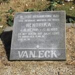 ECK Hendrika, van 1912-1993