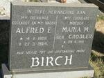 BIRCH Alfred E. 1908-1984 & Maria M. GROBLER 1911-