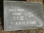 KROUKAMP Judith Maria Jacoba 1905-1990