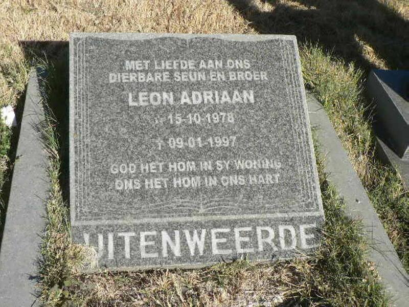 UITENWEERDE Leon Adriaan 1978-1997