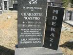 MDEKAZI Charlotte Nozipho 1931-1998