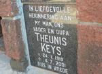 KEYS Theunis 1919-2001