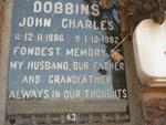 DOBBINS John Charles 1886-1982