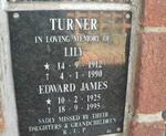 TURNER Edward James 1925-1995 & Lily 1912-1990