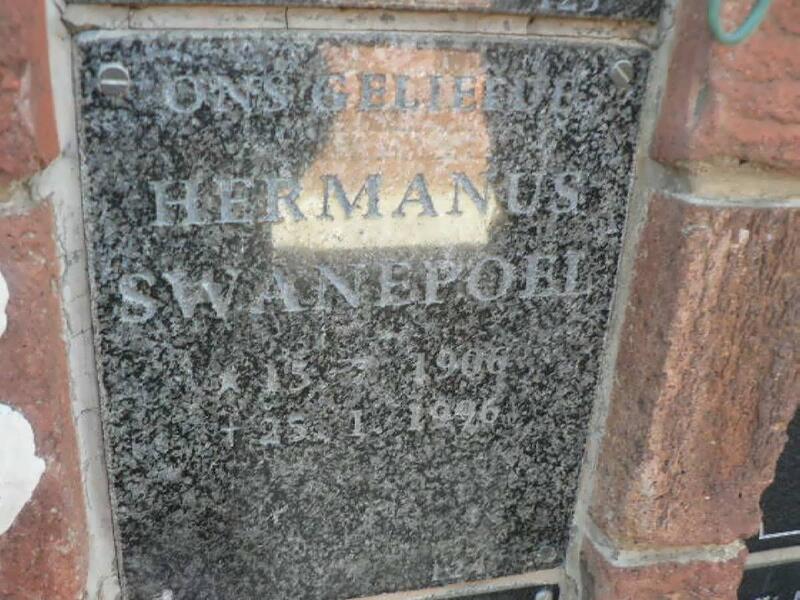 SWANEPOEL Hermanus 1906-1996