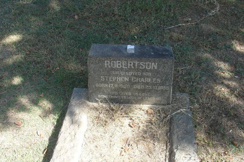 ROBERTSON Stephen Charles 1950-1955