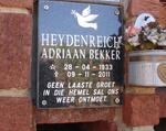 HEYDENREICH Adriaan Bekker 1933-2011