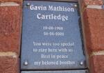 CARTLEDGE Gavin Mathison 1968-2002