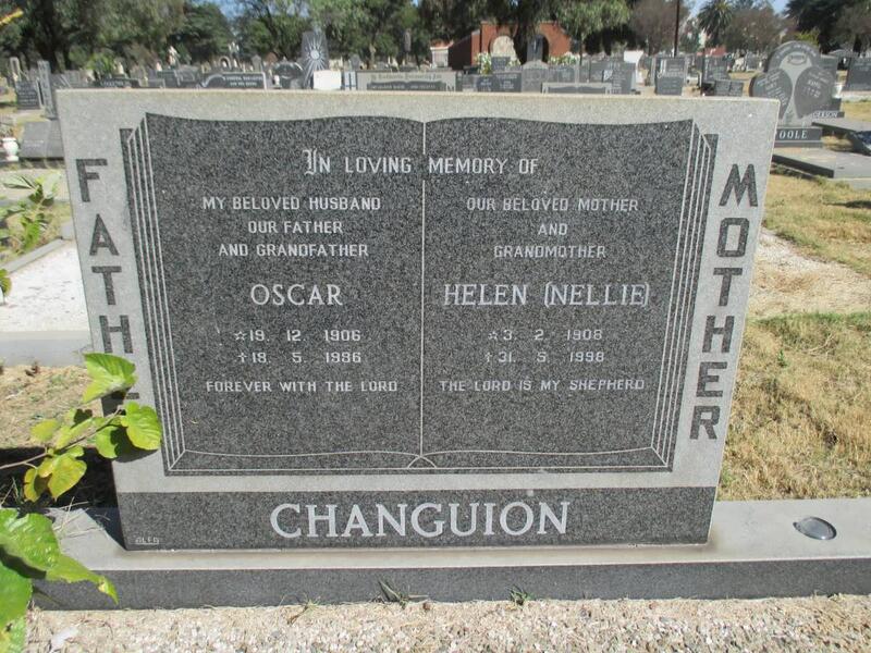 CHANGUION Oscar 1906-1996 & Helen 1908-1998