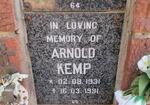 KEMP Arnold 1931-1991