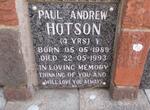 HOTSON Paul Andrew 1989-1993