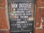 DIGGELE Johannes, van 1905-1978 & Ida Theuna 1909-1993