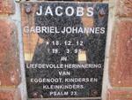 JACOBS Gabriel Johannes 1912-1995