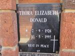 DONALD Thora Elizabeth 1926-1995