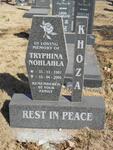 KHOZA Tryphina Nohlahla 1981-2004