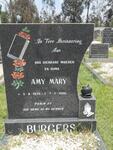 BURGERS Amy Mary 1935-2001