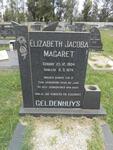 GELDENHUYS Elizabeth Jacoba Magaret 1904-1974