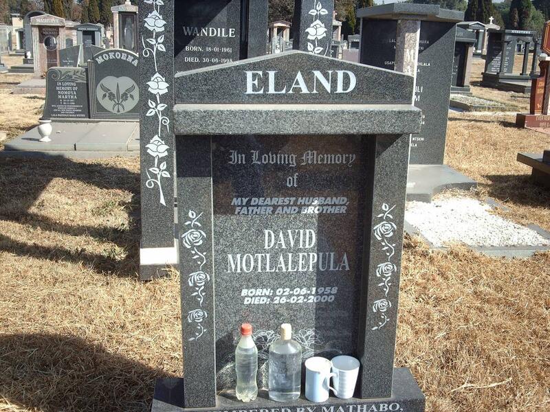 ELAND David Motlalepula 1958-2000
