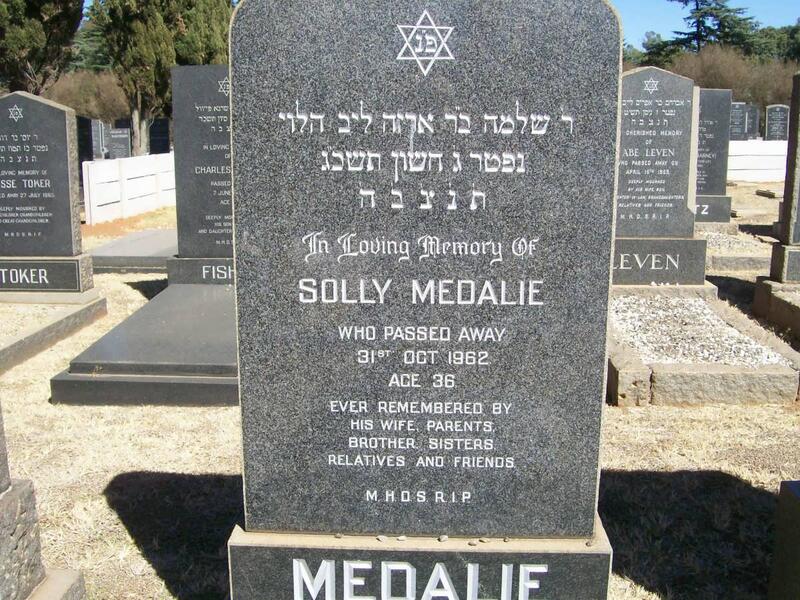 MEDALIE Solly -1962
