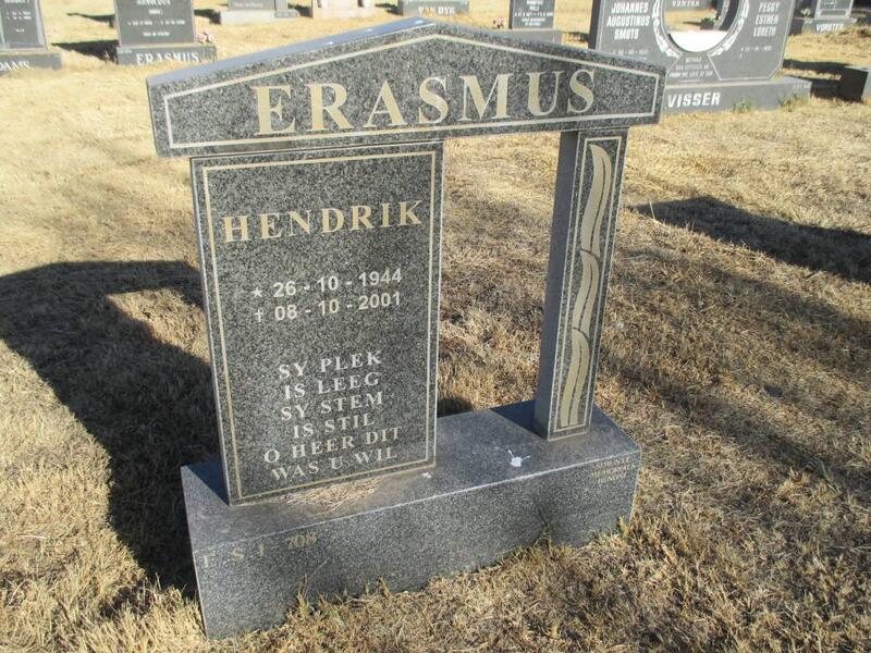 ERASMUS Hendrik 1944-2001