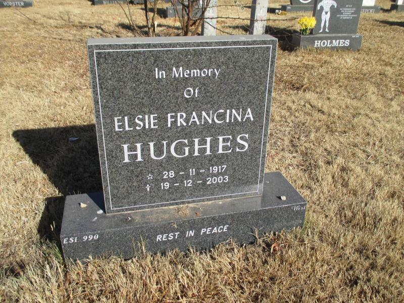 HUGHES Elsie Francina 1917-2003