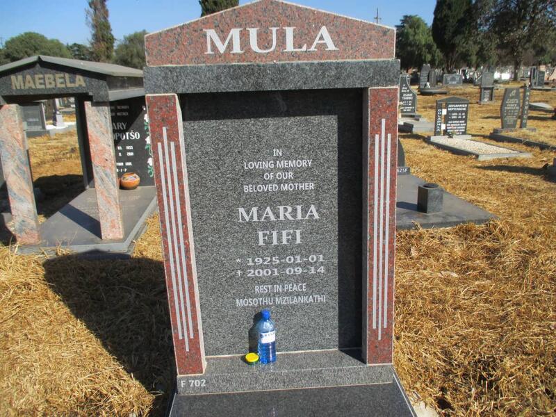 MULA Maria Fifi 1925-2001