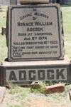 ADCOCK Horace William 1874-1922